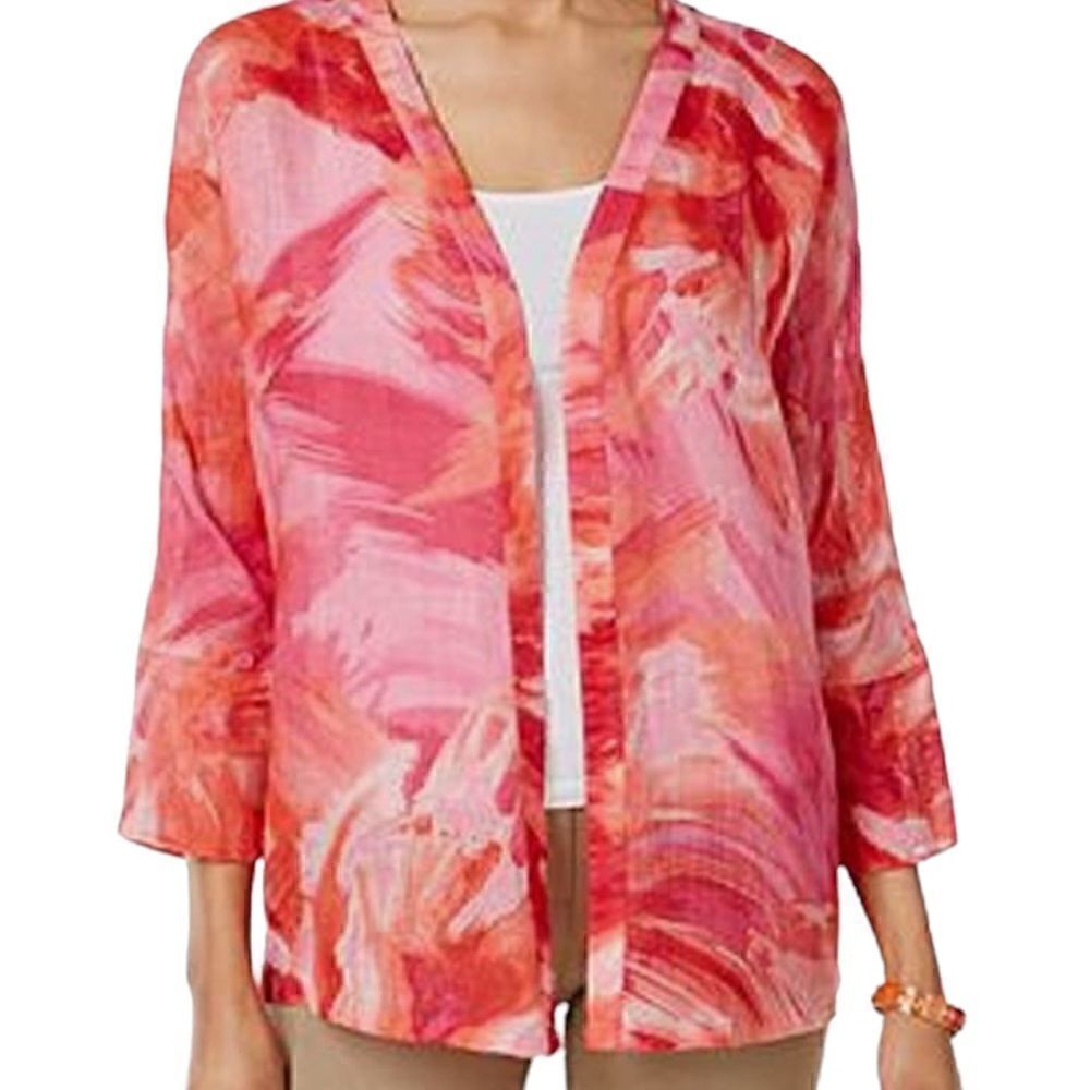 Apple Sumi Ink Brush JM.Collection button down blouse silver sleek button front